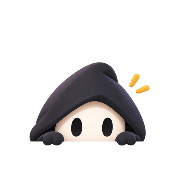 The Veil Keeper peeking out from under its hood